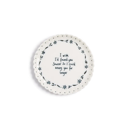 East of India Round Scallop Coasters