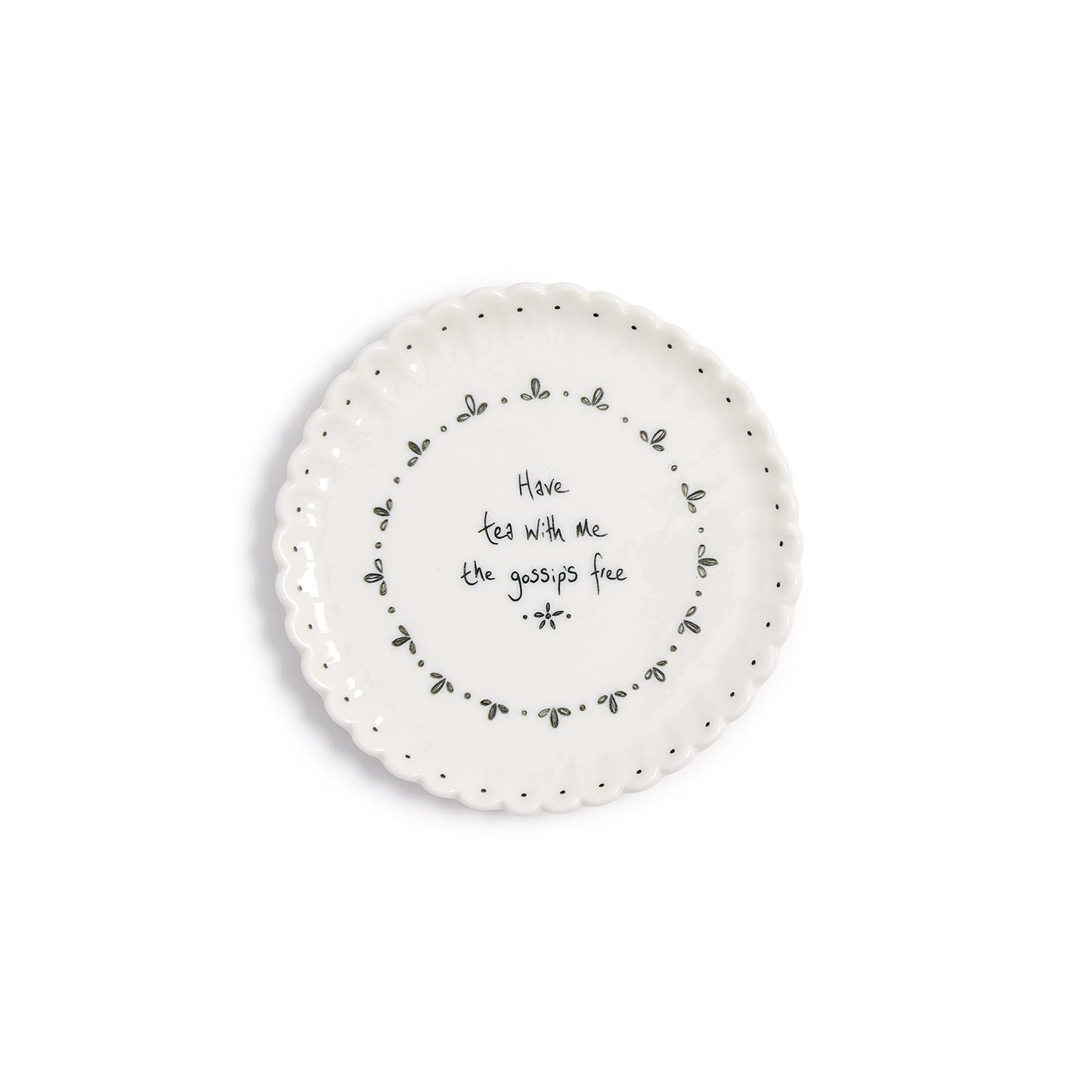 East of India Round Scallop Coasters