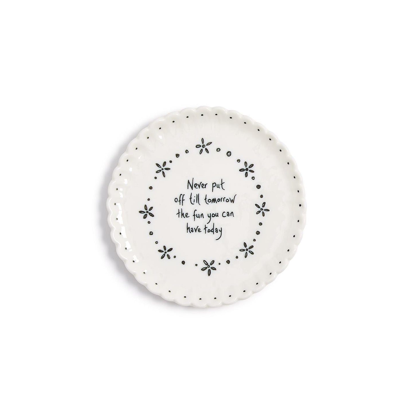 East of India Round Scallop Coasters