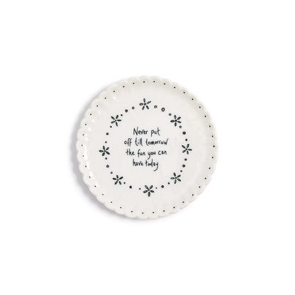 East of India Round Scallop Coasters