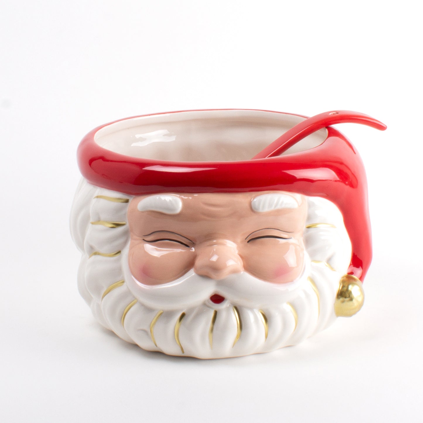 Retro Santa Punch Bowl