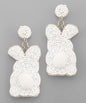 Easter Bunny Beaded Earrings