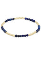 Classic Blissful Pattern 2.5mm Bead Bracelet - Lapis