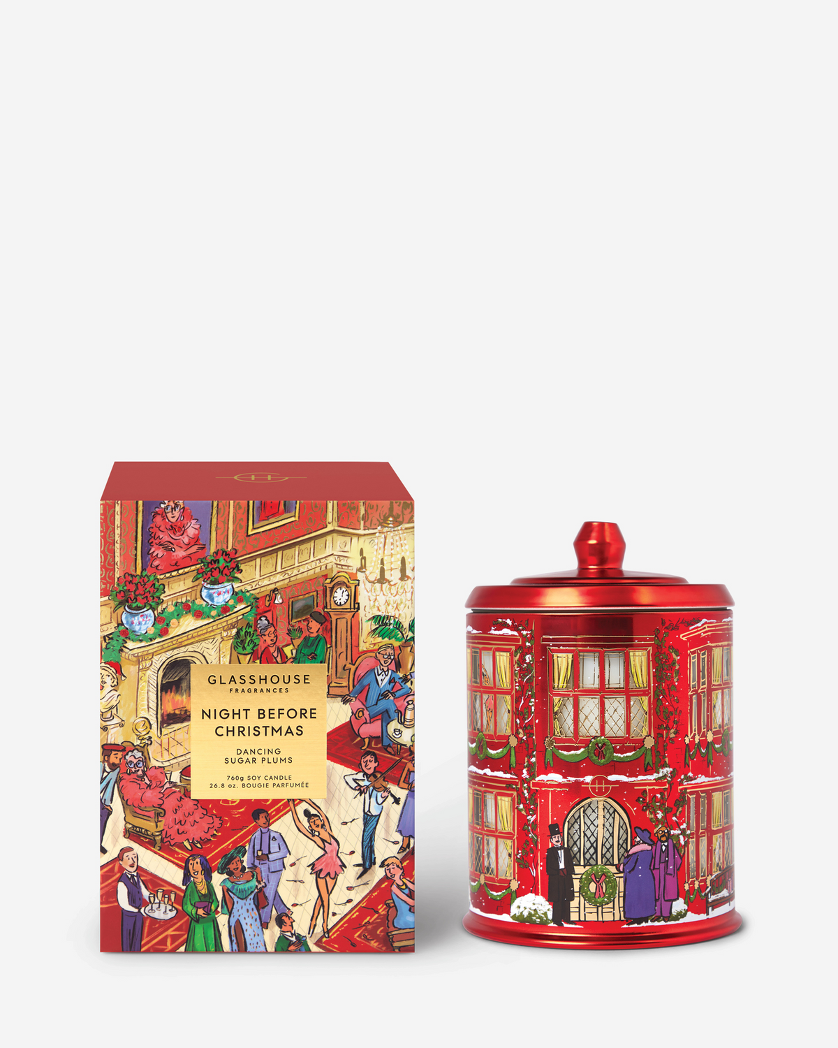 Glasshouse Night Before Christmas 13.4 oz candle, 2026 holiday edition