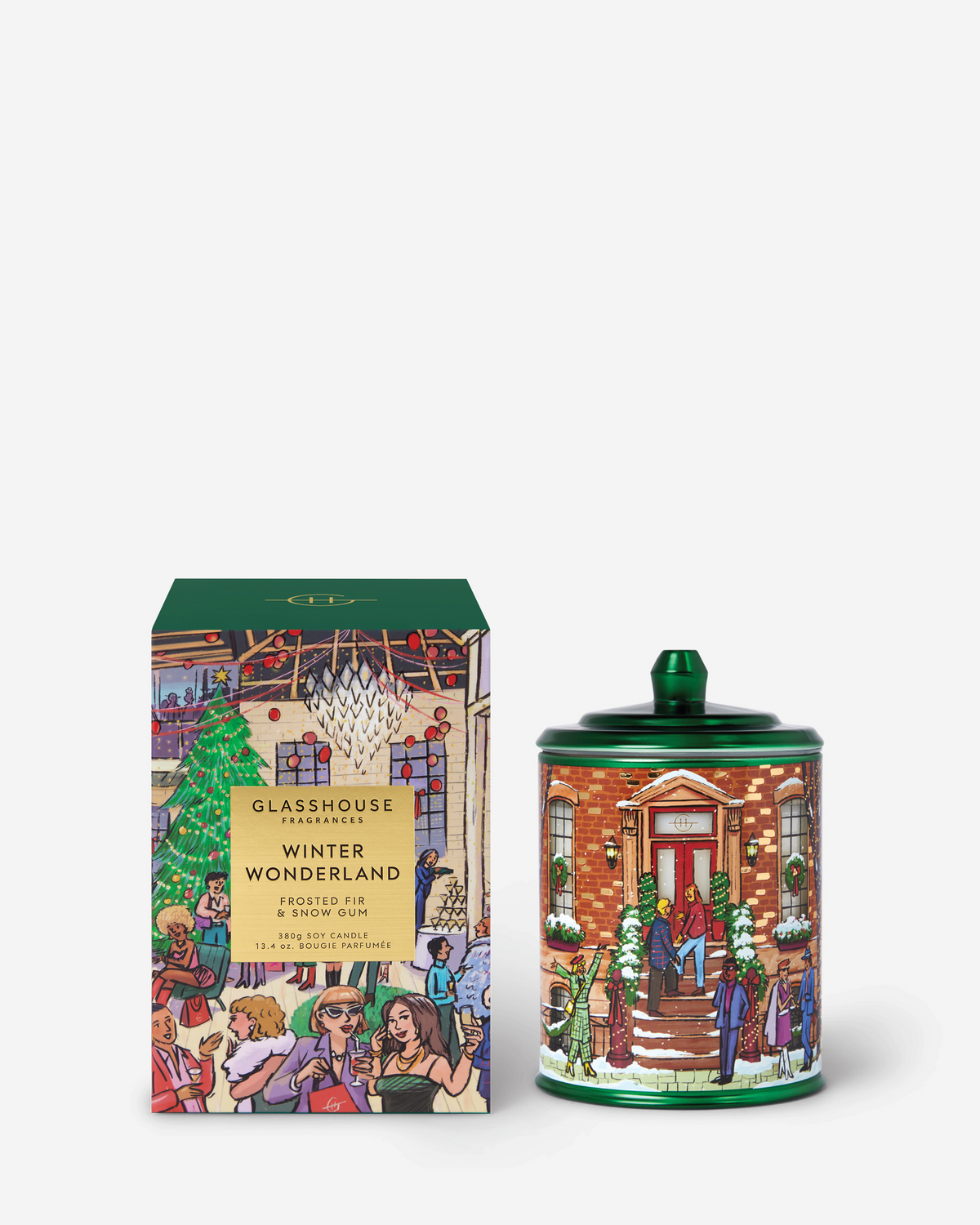 Glasshouse Winter Wonderland 13.4 oz candle, 2026 holiday edition