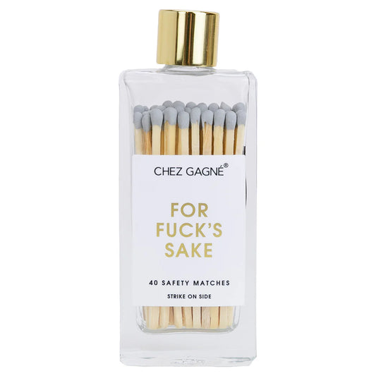 For Fuck's Sake -  Glass Bottle Safety Matches