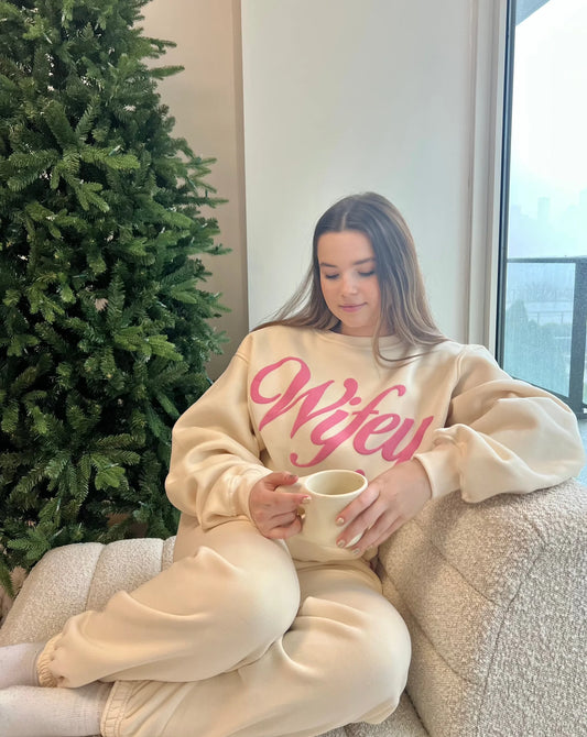 Wifey Sweatshirt - Sugar Cookie