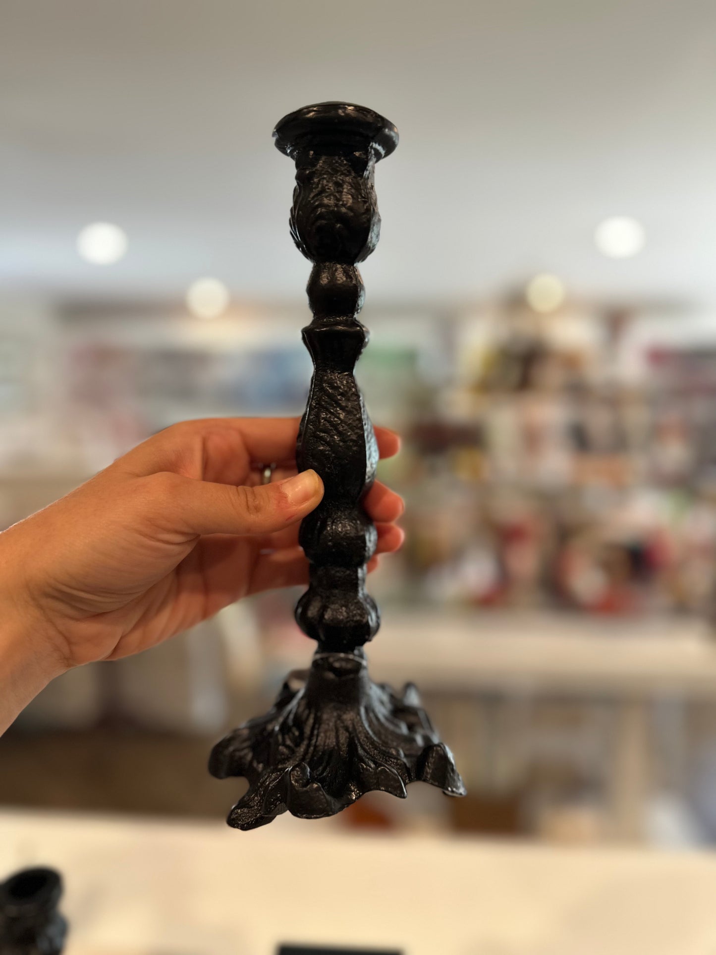 Black Taper Candle Holder