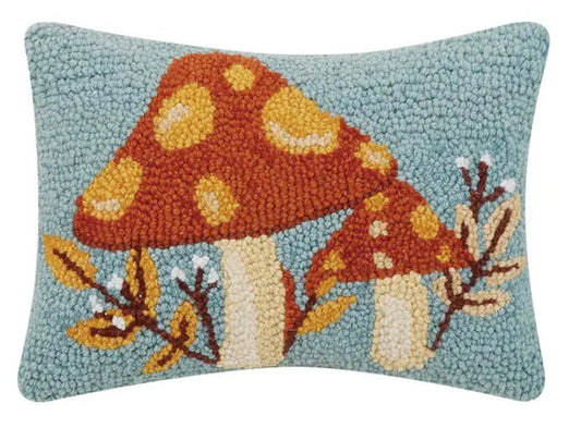 Fall Mushroom Hook Pillow