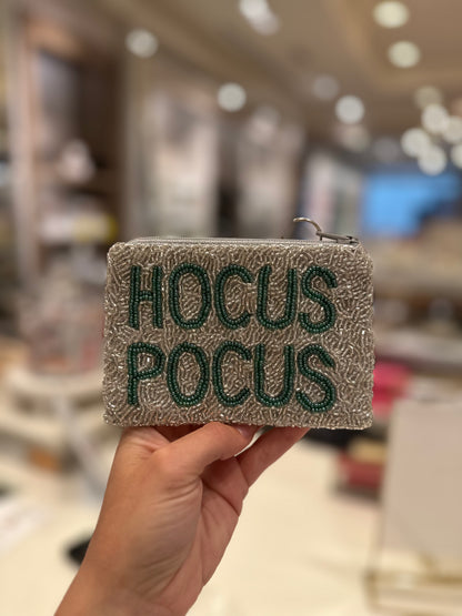 Hocus Pocus w/ Witch on Broom Coin Purse