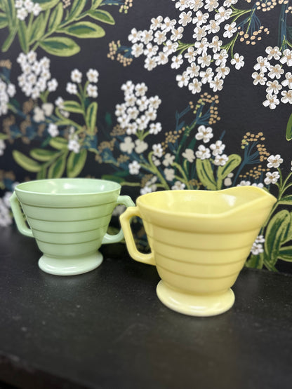 Vintage Hazel Atlas Platonite Creamer + Sugar