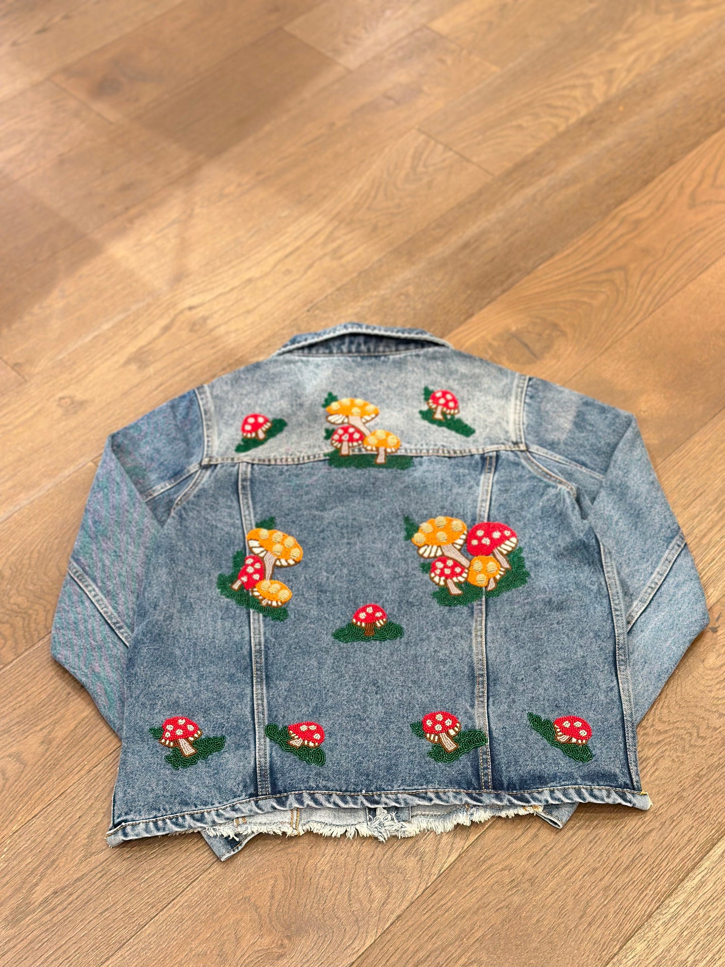 Mushroom Denim Jacket