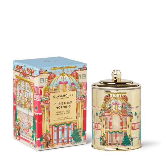 Glasshouse Christmas Morning Spiced Blood Orange & Pine Candle, 13.4 oz