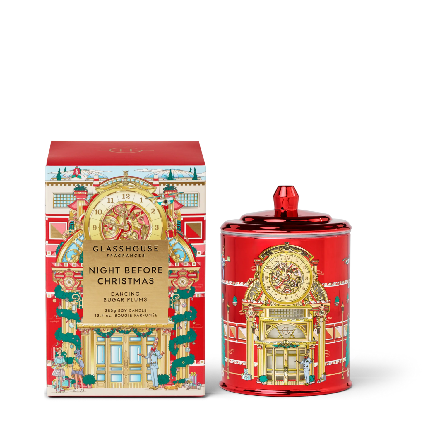 Glasshouse Night Before Christmas Dancing Sugar Plums Candle, 13.4 oz