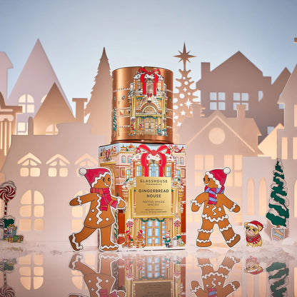Glasshouse Gingerbread House Festive Spiced Biscuit Candle, 13.4 oz