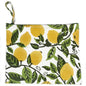 Lemon Groves Block Printed Canvas Pouch