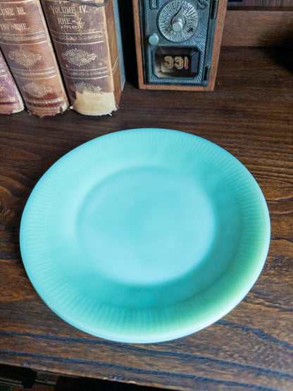 S/2 Vintage Fire-King Jane Ray Jadeite 9 1/8″ Dinner Plate