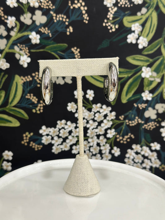 Silver Gold Hoop Earring