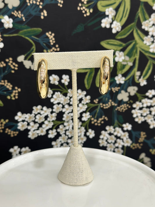 Chunky Gold Hoop Earring