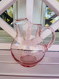 Vintage Pink Depression Glass Pitcher with Ice Guard