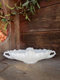 Vintage Milk Glass Gondola Bowl