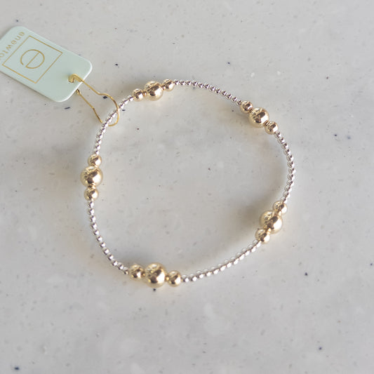 Purpose Gold 6mm Bead Bracelet - Mixed Metal