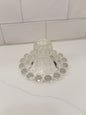 Vintage Anchor Hocking Clear Glass Boopie Candlestick Holder w/ Bubble Base
