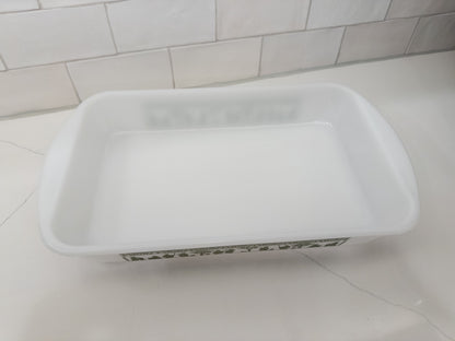 Vintage Pyrex Hellenic Green Casserole/Baking Dish