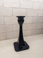 Vintage Black Amethyst Tall Candlestick