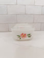 Vintage Fire-King Refrigerator Dish w/ Peach Blossom Pattern