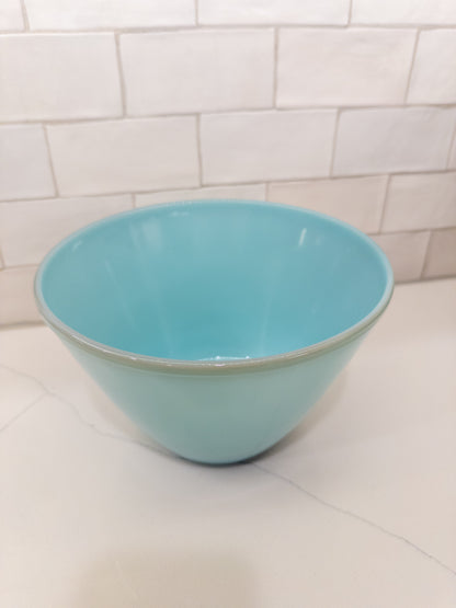 Vintage Fire King Delphite Blue Ovenware Splash-Proof Mixing Bowl