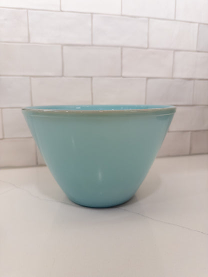 Vintage Fire King Delphite Blue Ovenware Splash-Proof Mixing Bowl
