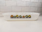 Vintage Anchor Hocking Fire King "Summer Field" Milk Glass Casserole Dish