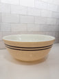 Vintage Pyrex 404 Speckled Tan Mixing Bowl w/ Brown Stripes