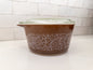 Vintage Pyrex 473 Woodland Brown Cinderella Casserole w/ Lid
