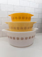 S/3, Vintage Pyrex Town & Country Cinderella Casserole Dish Set