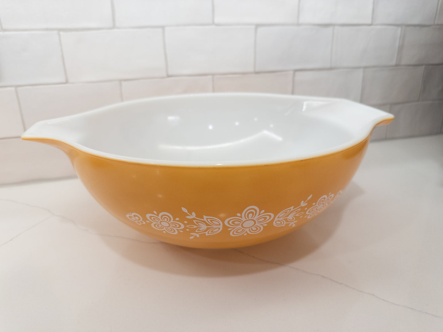 Vintage Pyrex 444 Golden Butterfly Cinderella Mixing Bowl