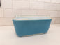 Vintage Pyrex 502 Blue Refrigerator Dish w/ Lid