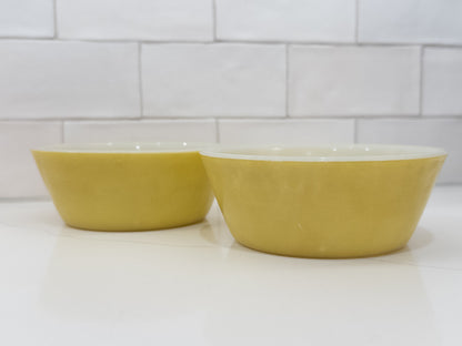 S/2, Vintage Federal Avocado Green Milk Glass Cereal/Soup Bowl
