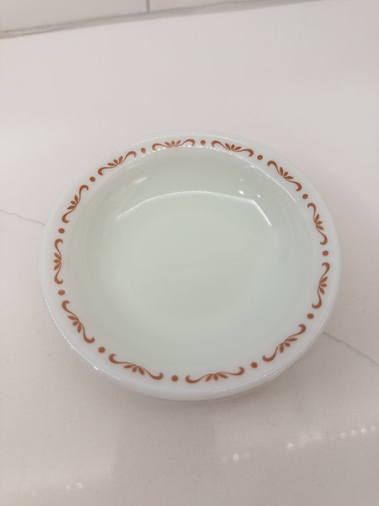 Vintage Pyrex 706 20 Small Glass Dish w/ Decorative Rim