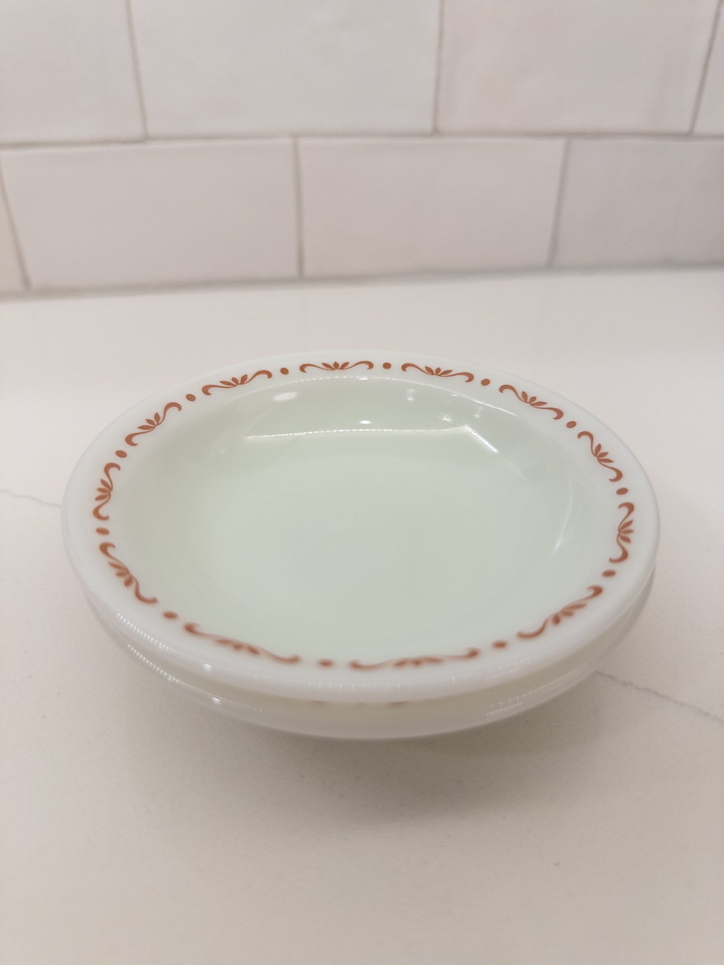 Vintage Pyrex 706 20 Small Glass Dish w/ Decorative Rim