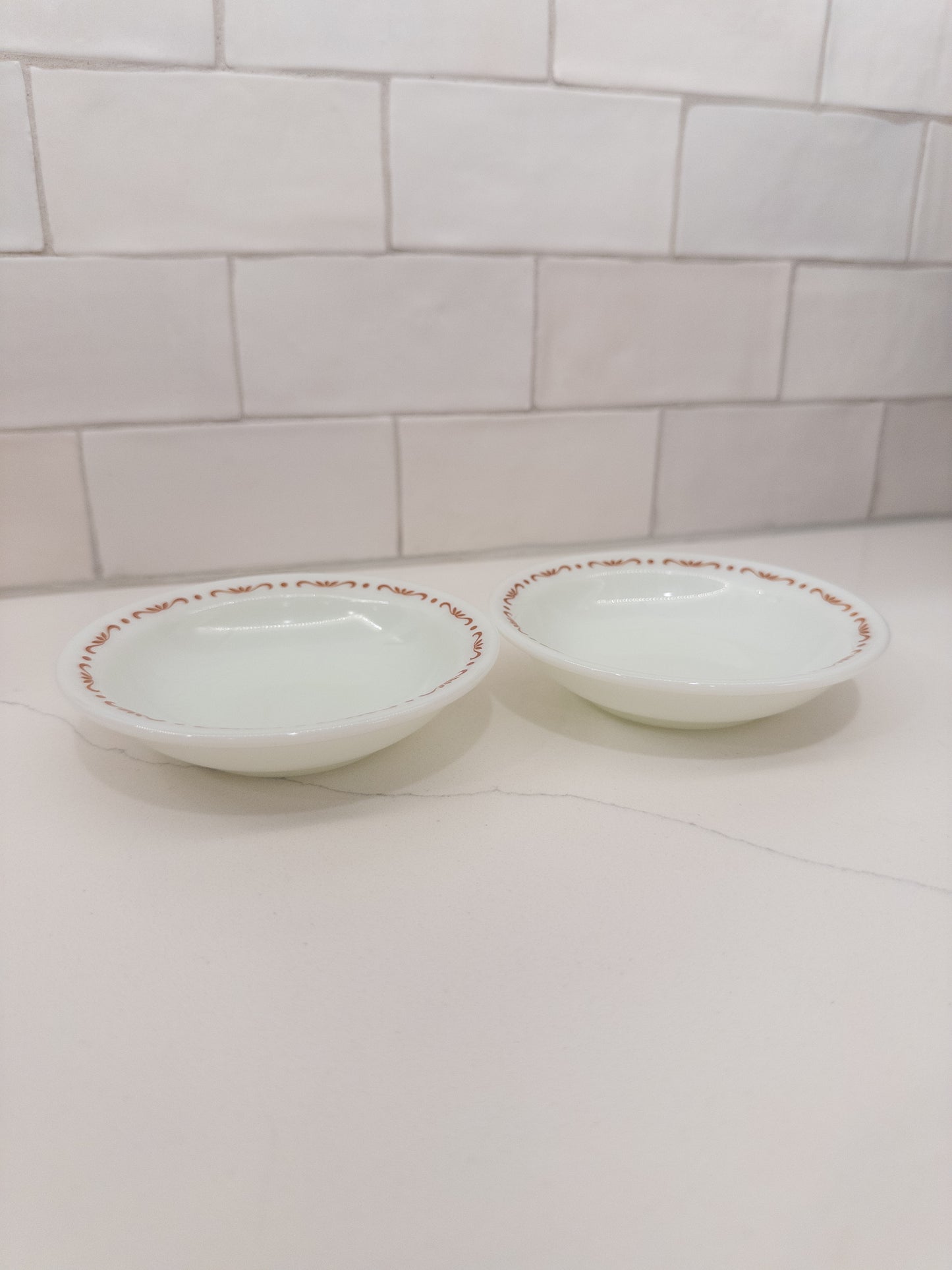 Vintage Pyrex 706 20 Small Glass Dish w/ Decorative Rim