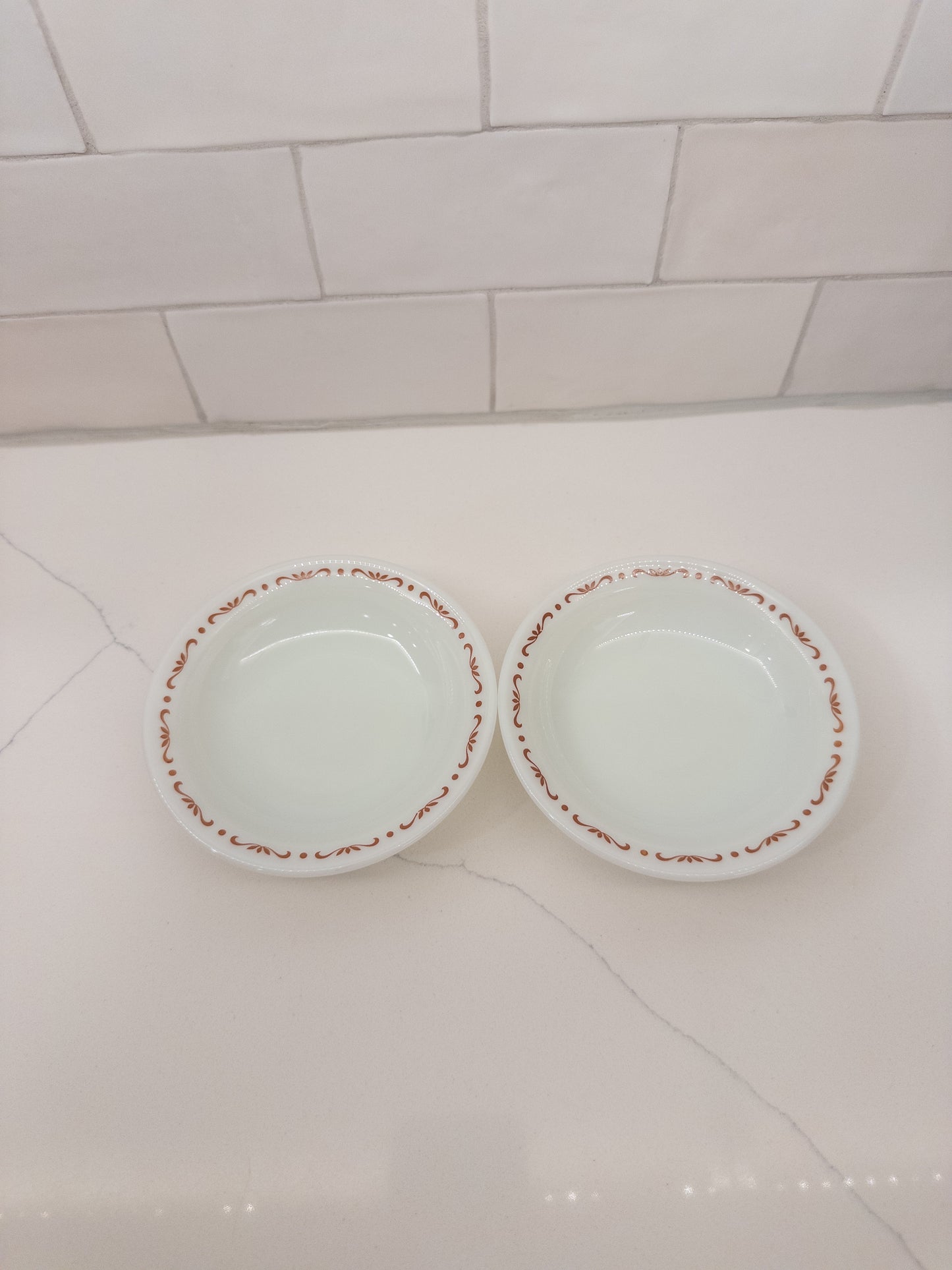 Vintage Pyrex 706 20 Small Glass Dish w/ Decorative Rim