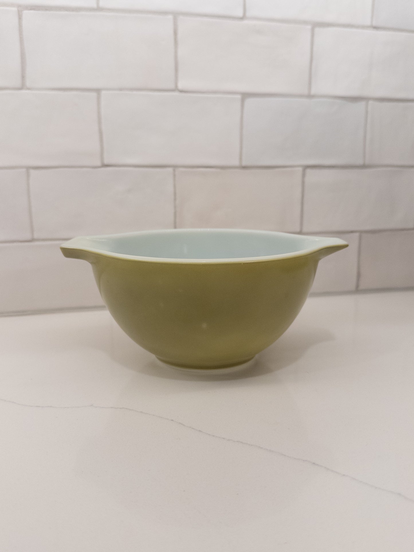 Vintage Pyrex 441 Verde Green Cinderella Mixing Bowl