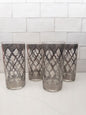 S/4, Vintage Culver Silver Valencia Mid-Century Modern Highball