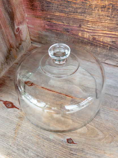Vintage 10" Glass Cake Dome