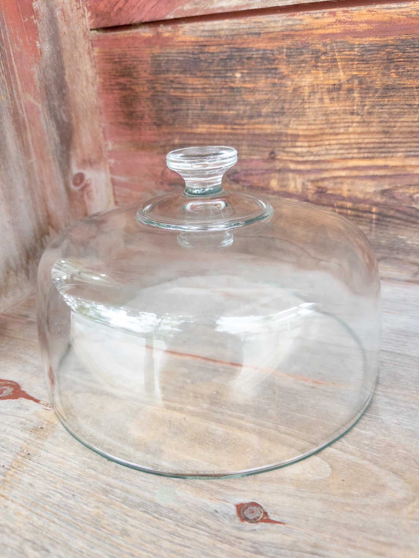 Vintage 10" Glass Cake Dome