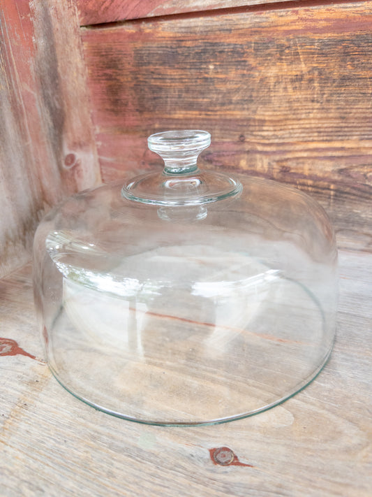Vintage 10" Glass Cake Dome