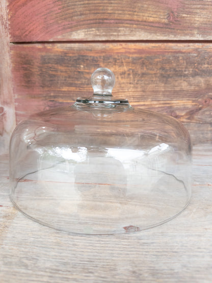Vintage 11" Glass Cake Dome