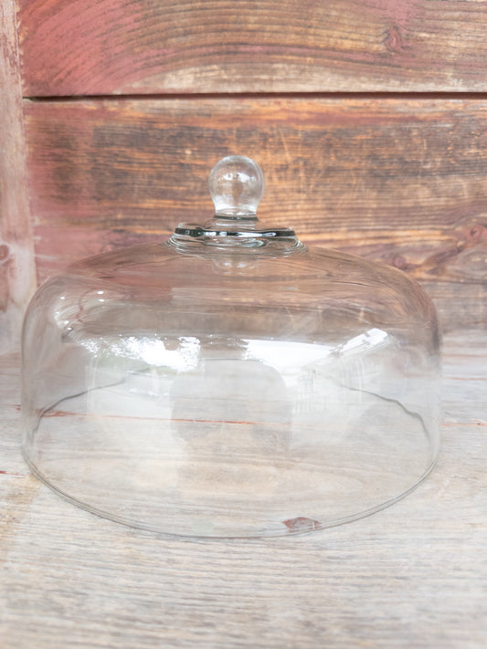 Vintage 11" Glass Cake Dome